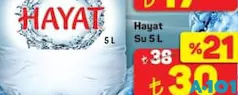 HAYAT SU 5 L fiyat ve kampanya bilgisi